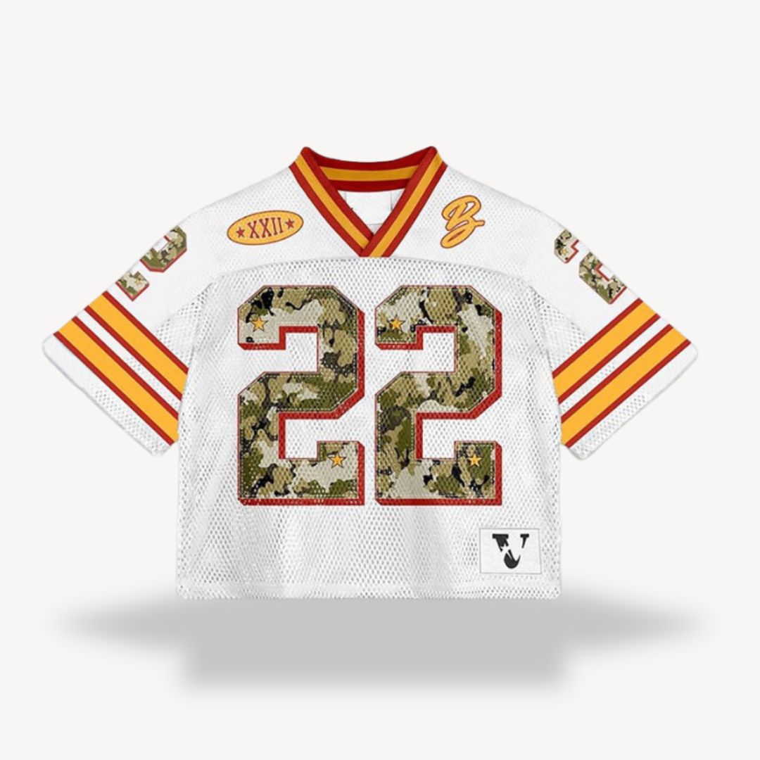 Cascade | Stylish Men's V-Neck Sports Jersey With Mesh Panels