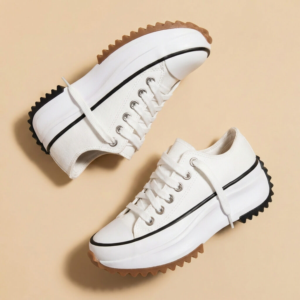 Ariana | Stylish Platform Canvas Sneakers With Chunky Sole