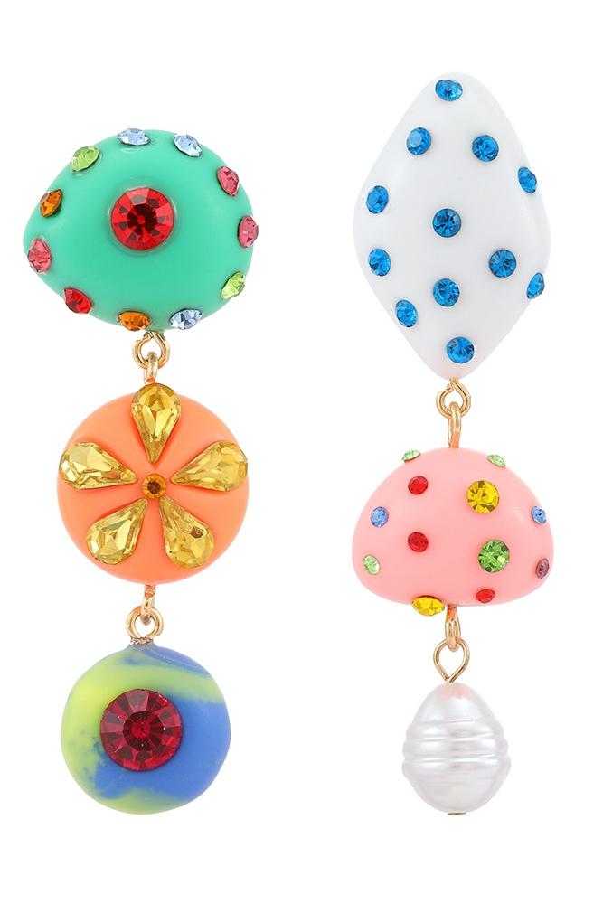 Tabitha | Chic Multicolor Rhinestone Drop Earrings