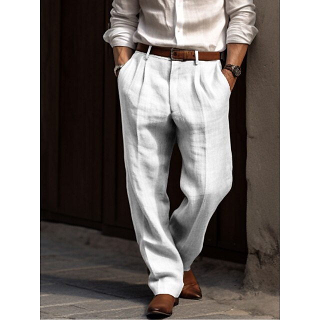 Evelyn | Elegant Men's Wide Leg Pleated Trousers